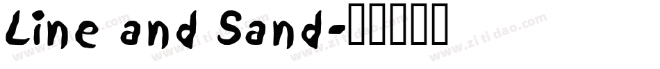 Line and Sand字体转换